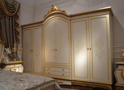 Wardrobe Bedroom Wood Wardrobe Baroque Rococo Decorative Cabinets